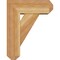 Ekena Millwork Traditional Craftsman Rough Sawn Bracket w/ Offset Brace, Western Red Cedar, 6"W x 14"D x 18"H BKT0604X14X18TRA04RWR - alternate 2